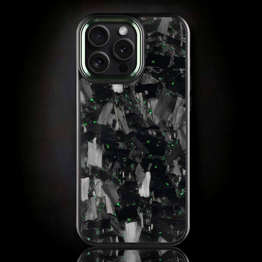 BOLD FORGED Carbon Fiber x Accent | Green | iPhone Phone Holders & Mounts