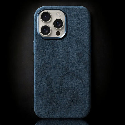 Alcantara iPhone Case - Deep Blue
