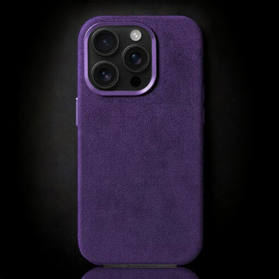 Alcantara iPhone Case - Purple
