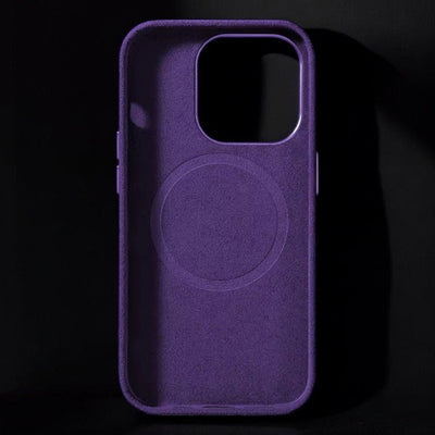 Alcantara iPhone Case - Purple