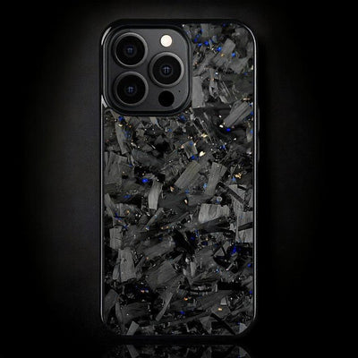 BOLD FORGED Carbon Fiber iPhone Case - BLUE x GOLD iPhone 16 Pro Max / Without MagSafe / Free Tempered Screen Protector