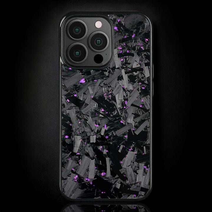 BOLD FORGED Carbon Fiber iPhone Case - Purple iPhone 16 Pro Max / Without MagSafe / Free Tempered Screen Protector