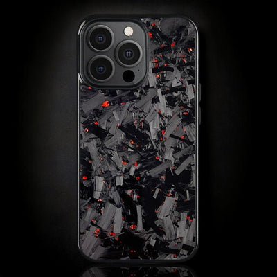 BOLD FORGED Carbon Fiber iPhone Case - Red Phone Holders & Mounts