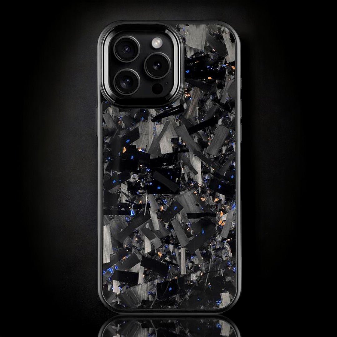 BOLD FORGED Carbon Fiber x Accent | Blue x Gold | iPhone Phone Holders & Mounts