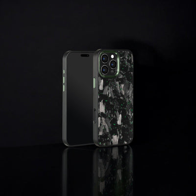 BOLD FORGED Carbon Fiber x Accent | Green | iPhone Phone Holders & Mounts
