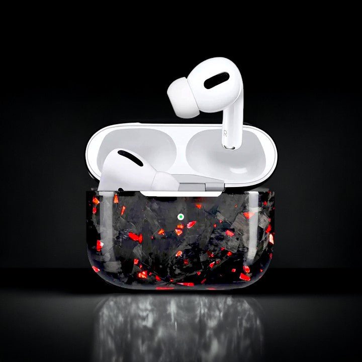 Forged Carbon Fiber AirPods Case | Red