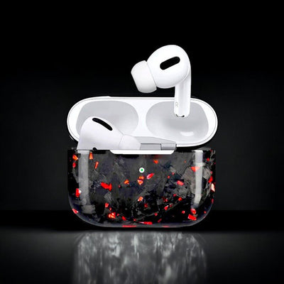 Forged Carbon Fiber AirPods Case | Red