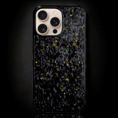 FORGED Carbon Fiber iPhone Case - Gold Forged Phone Holders & Mounts
