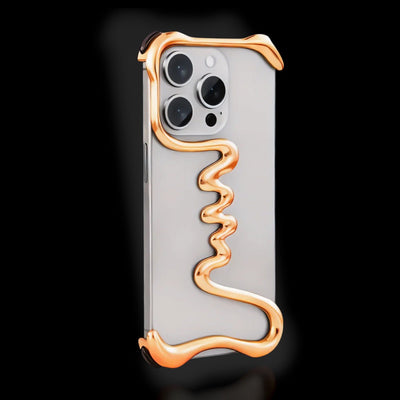 Serpent Exoskeletal iPhone Case - Gold Metal Case