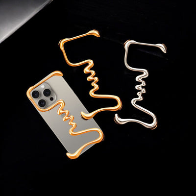 Serpent Exoskeletal iPhone Case - Siver Metal Case