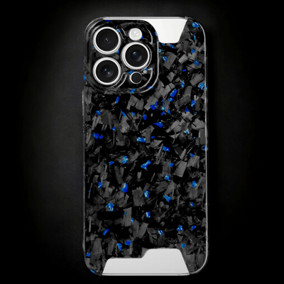 Skeletal Blue Forged Carbon iPhone Case Phone Holders & Mounts