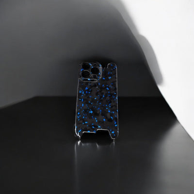 Skeletal Blue Forged Carbon iPhone Case Phone Holders & Mounts
