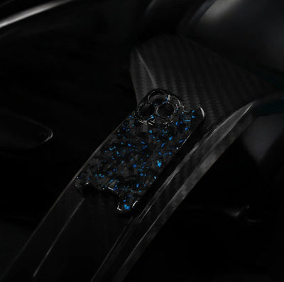 Skeletal Blue Forged Carbon iPhone Case Phone Holders & Mounts