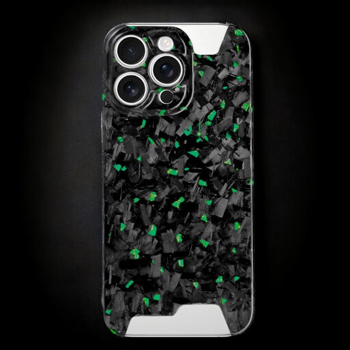 Skeletal Green Forged Carbon iPhone Case Phone Holders & Mounts