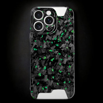 Skeletal Green Forged Carbon iPhone Case Phone Holders & Mounts