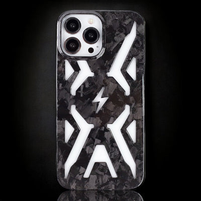 Skeletal V1 Forged Carbon iPhone Case iPhone 15 Pro Max / Free Tempered Screen Protector Phone Holders & Mounts